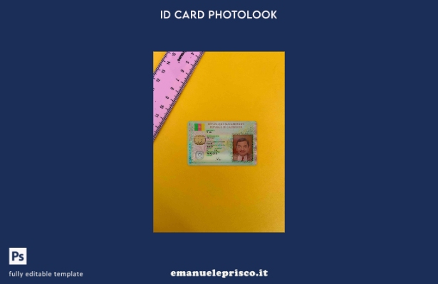 modello FRONTALE photolook ID stile verificato Camerun